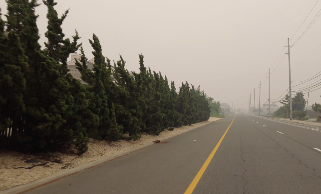 A haze envelopes the Jersey Shore, June 7, 2023. (Photo: Shorebeat)
