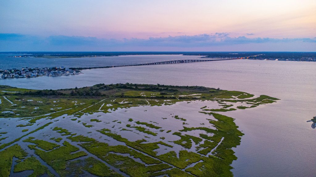 Sedge islands off Seaside Heights and Ortley Beach, N.J., July 2023. (Photo: Shorebeat)