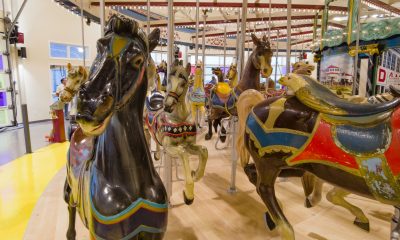Seaside Heights' historic Dentzel-Looff carousel, re-assembled in the Carousel Pavilion, Aug. 2023. (Photo: Shorebeat)