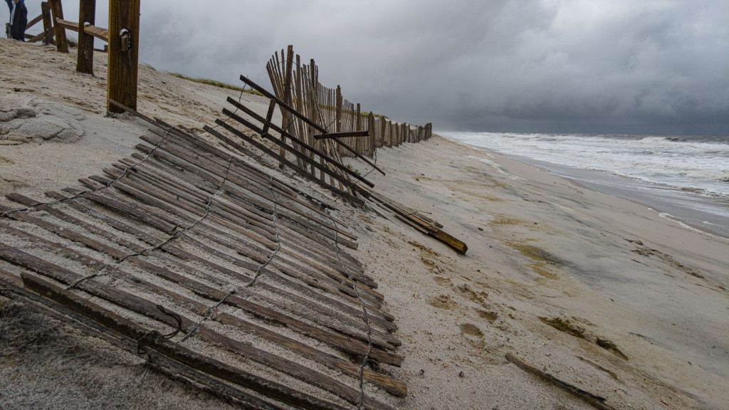 The remnants of Tropical Storm Ophelia move out of New Jersey, Sept. 24, 2023. (Photo: Shorebeat)