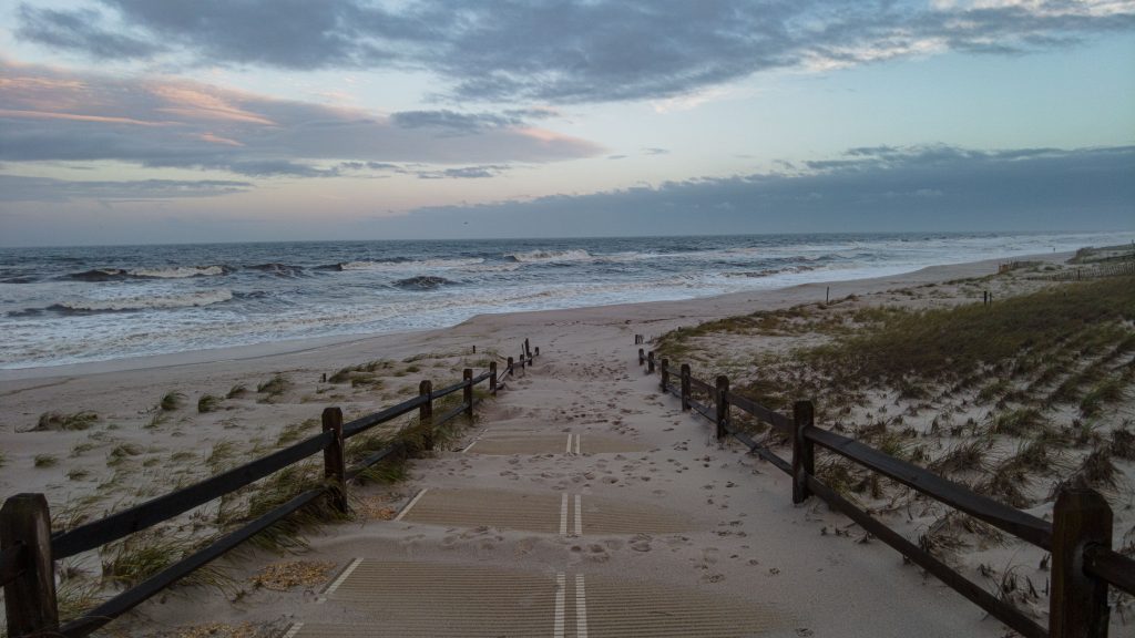 The remnants of Tropical Storm Ophelia move out of New Jersey, Sept. 24, 2023. (Photo: Shorebeat)