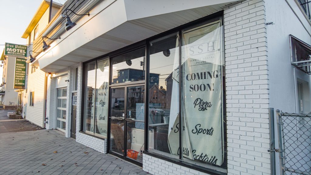Renovations underway at the new Seaside Social House restaurant and bar in Seaside Heights, Nov. 2023. (Photo: Shorebeat)