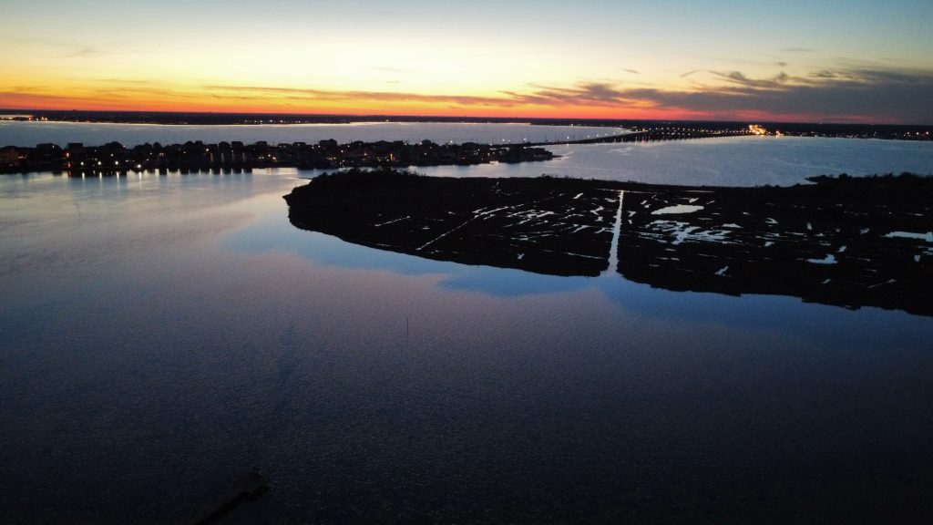 The sunset over Barnegat Bay, Jan. 5, 2024. (Photo: Shorebeat)