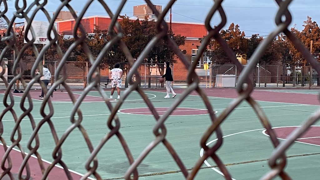 Seaside Heights' basketball courts, which are slated to be converted to pickleball courts. (Photo: Shorebeat)