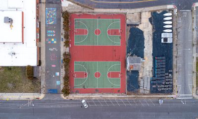 Seaside Heights' basketball courts, which are slated to be converted to pickleball courts. (Photo: Shorebeat)