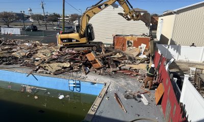 The demolition of the former Offshore Motel, March 2024. (Photo: Mike Loundy)