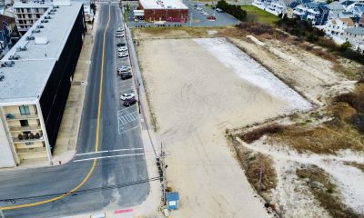 The Hiering Avenue parking facility, where a shower and changing facility has been proposed, March 2024. (Photo: Shorebeat)
