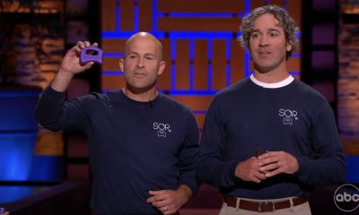 David Restiano, of Brick Township, and Dr. Dan Staats, of Point Pleasant appear on Shark Tank, April 12, 2024. (Credit: WPVI)