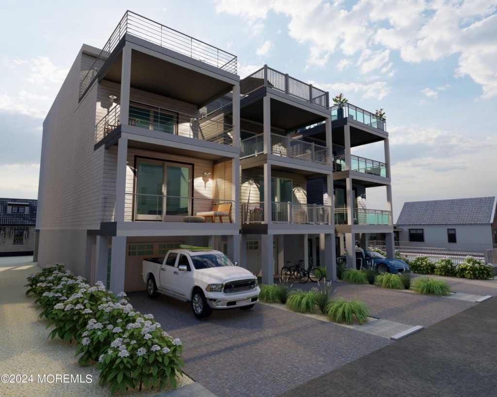 Renderings of the homes building built at 61 Hiering Avenue, Seaside Heights, N.J. (Courtesy: Mike Loundy)
