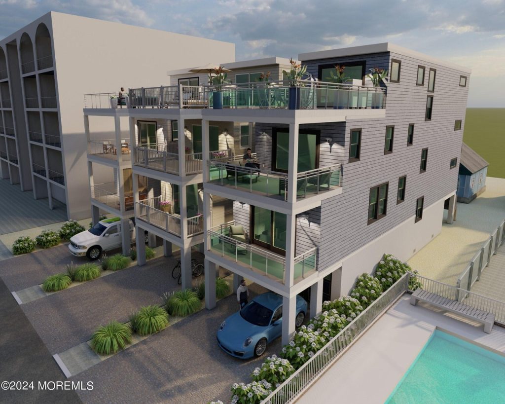 Renderings of the homes building built at 61 Hiering Avenue, Seaside Heights, N.J. (Courtesy: Mike Loundy)