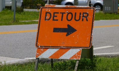 Road paving detour sign. (Credit: Rusty Clark/ Creative Commons)