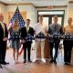From left: Rep. Chris Smith, Pastor Shawn Hyland, Olivia Palutis of Ocean Township (Monmouth County), Aidan Gravelli of Middletown, Ryan Olmeda of Middletown, Jake Dembowski of Middletown, Morgan Zylinski of Lavallette, and Major General (ret.) Tom Garrett. Not pictured: Leila Castell of Shrewsbury Borough, Katrina Conti of Lacey, and Christina Liggio of Colts Neck. (Photo: U.S. Rep. Chris Smith)