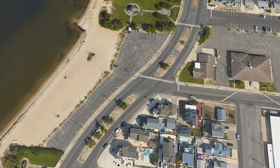 A parking area along Lavallette's bayfront area. (Credit: Google Earth)