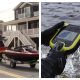 A Lavallette Fire Company vehicle rushes to a water rescue (left); the AquaEye device (right). (File Photos)