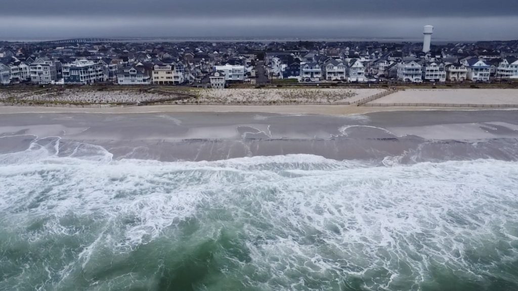 The effects of Hurricane Erin in Ortley Beach, N.J., Aug. 20, 2025. (Photo: Shorebeat)