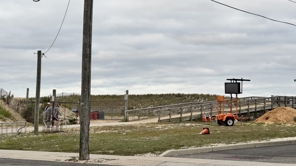 The future site of a bathhouse at 1521 Ocean Terrace, Seaside Heights, N.J., Aug. 2025. (Photo: Shorebeat)