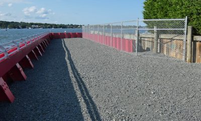 New bulkheading at the entrance to the Point Pleasant Canal. (Photo: USACE)