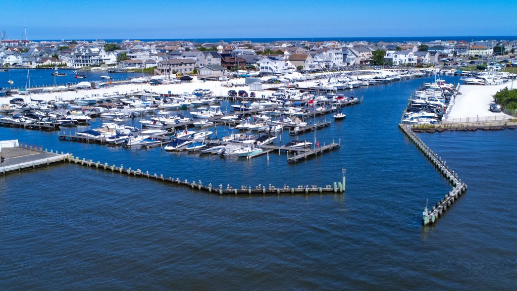 The Seaside Park Municipal Marina at J Street, Aug. 2025. (Photo: Shorebeat)