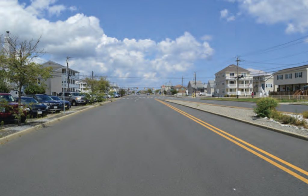 Images from a report on the redesign of Central Avenue in Seaside Heights. (Credit: NJTPA)