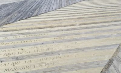 Inscribed 'memorial boards' in Seaside Heights. (File Photo)