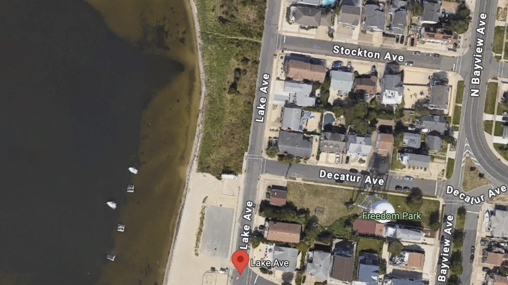 The prospective location for a new osprey nest in Seaside Park, NJ. (Credit: Google Maps)
