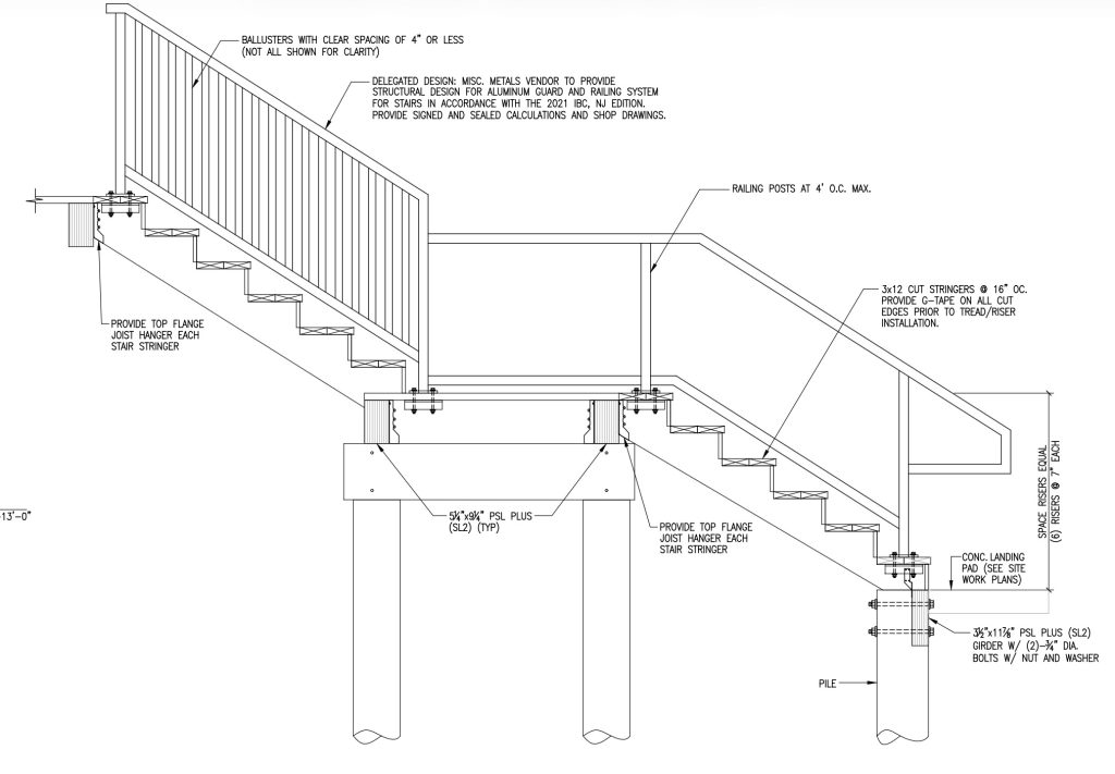 Plans for the Ortley Beach boardwalk, pavilion and parking reconstruction project at the former Surf Club site. (Planning Document)