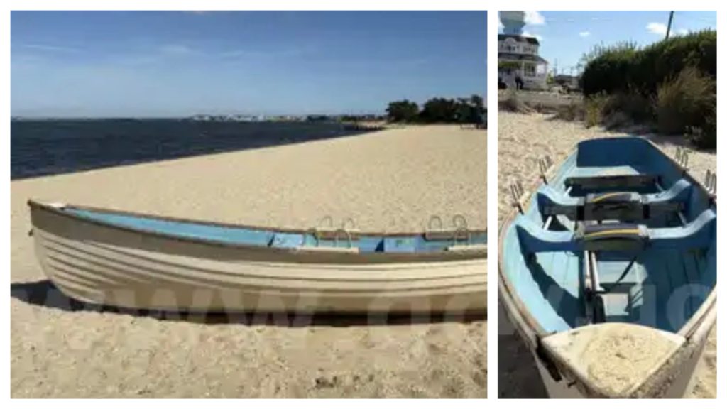 A Lavallette lifeguard boat up for sale, Oct. 2025. (Photo: Borough of Lavallette)