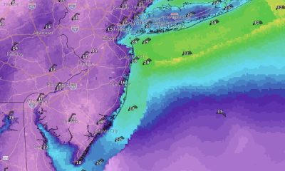 Wind speed and direction forecast for Monday, Oct. 13, 2025. (Credit: NWS)