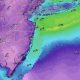 Wind speed and direction forecast for Monday, Oct. 13, 2025. (Credit: NWS)