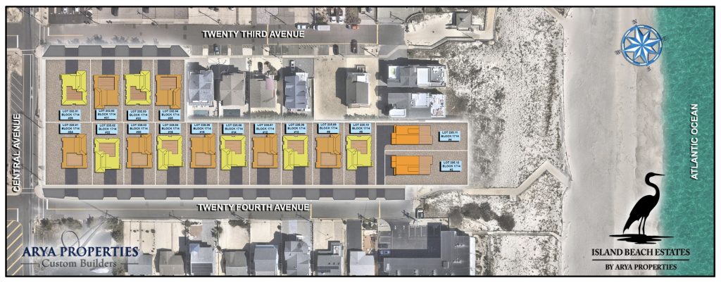 Homes proposed for 23rd and 24th avenues in South Seaside Park. (Photo: Arya Properties)