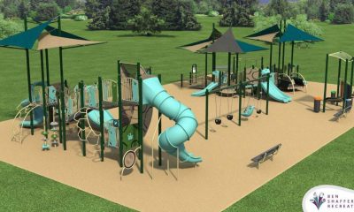 Renderings of the forthcoming 'Jake's Law' inclusive playground at Chandler Field, Jan. 2026. (Credit: Borough of Lavallette)