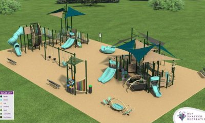 Renderings of the forthcoming 'Jake's Law' inclusive playground at Chandler Field, Jan. 2026. (Credit: Borough of Lavallette)