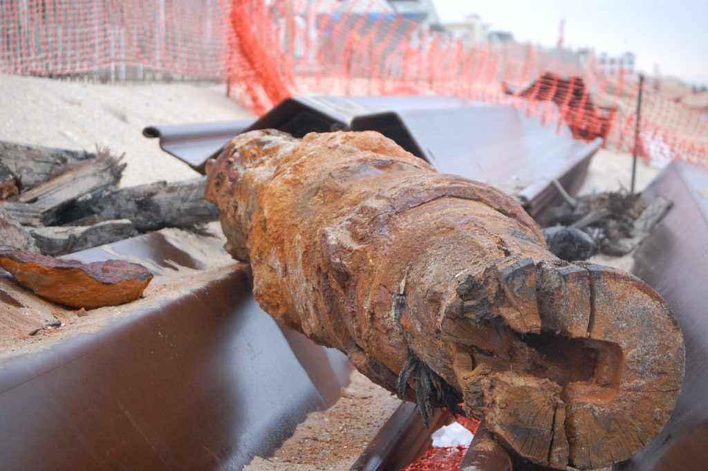 The wreck of the Ayreshire, discovered in 2014 in Normandy Beach, Brick Township, N.J. (Photo: Shorebeat)