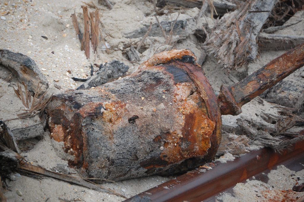 The wreck of the Ayreshire, discovered in 2014 in Normandy Beach, Brick Township, N.J. (Photo: Shorebeat)