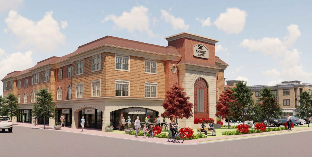The approved mixed-use building at 501 Arnold Avenue, Point Pleasant Beach, N.J. (Supplied Photo)