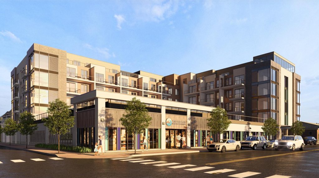 Renderings of the mixed-use complex proposed to replace the former Bamboo nightclub in Seaside Heights, April 2026. (Planning Document)