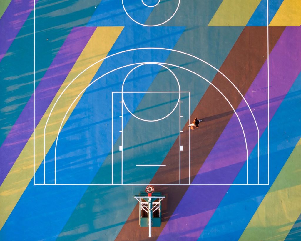 Designs from "Project Backboard" basketball courts. (Photo: Project Backboard)