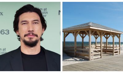 Adam Driver, star of Netflix's 'Rabbit Rabbit' (Photo: Colleen Sturtevant) and the Lavallette beachfront (Photo: Shorebeat).