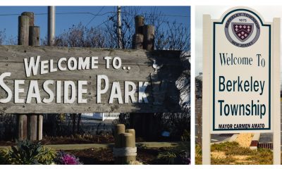 'Welcome' signs in Seaside Park and South Seaside Park. (Photos: Shorebeat)