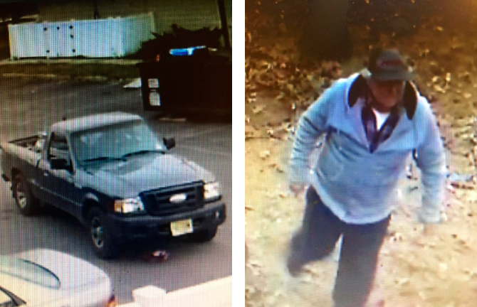 The suspect in a string of burglaries along Route 9, Nov. 2017. (PhotoL TRPD)