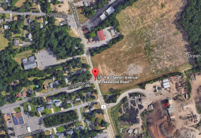Route 9 and Clayton Avenue, Toms River, N.J. (Credit: Google Maps)
