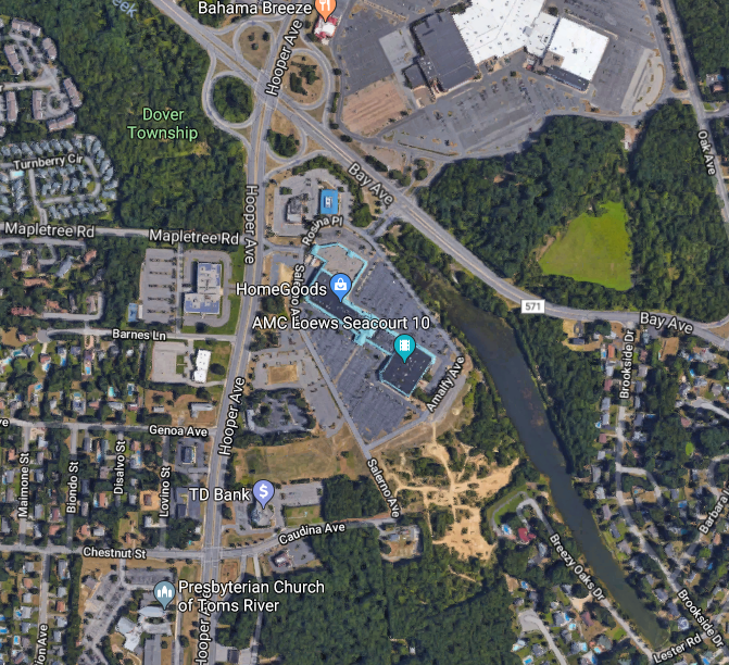 Hooper and Bay avenues, Toms River, N.J. (Credit: Google Maps)