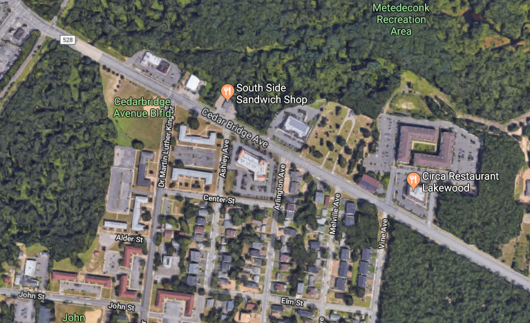 A portion of Cedar Bridge Avenue in Lakewood. (Credit: Google Maps)