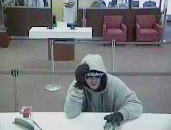 The suspect in the Feb. 12, 2018 robbery of a Wells Fargo bank in Toms River. (Photo: TRPD)