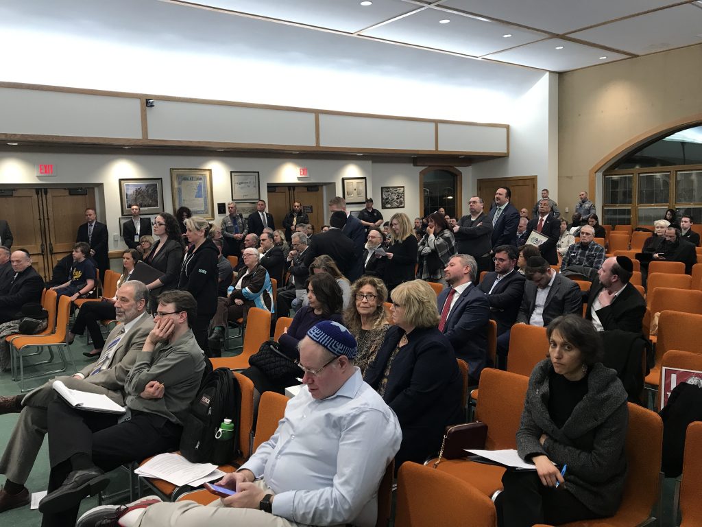 The Toms River township council discusses a hate speech resolution, Feb. 26, 2019. (Photo: Daniel Nee)