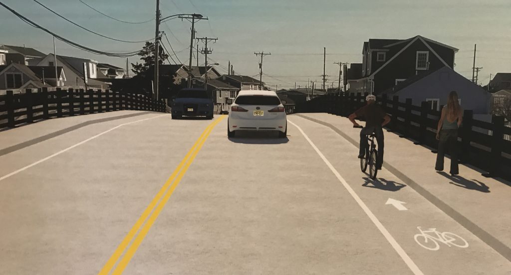 A rendering of the replacement of the Chadwick Island Bridge in Toms River. (Photo: Daniel Nee)