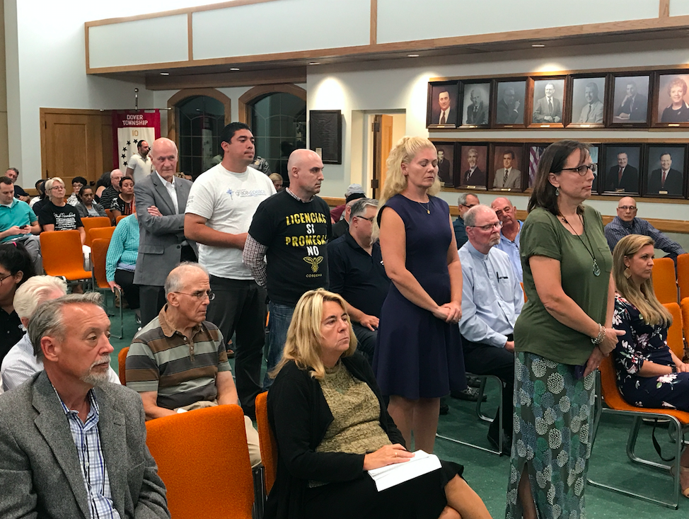 A hearing on a resolution opposing a 'Sanctuary State' policy at the Toms River Township council meeting. (Photo: Daniel Nee)
