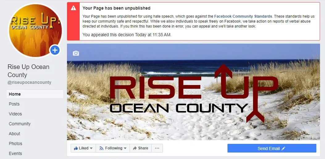 A screenshot shows the unpublished RUOC page, Feb. 5, 2020. (Photo: RUOC)