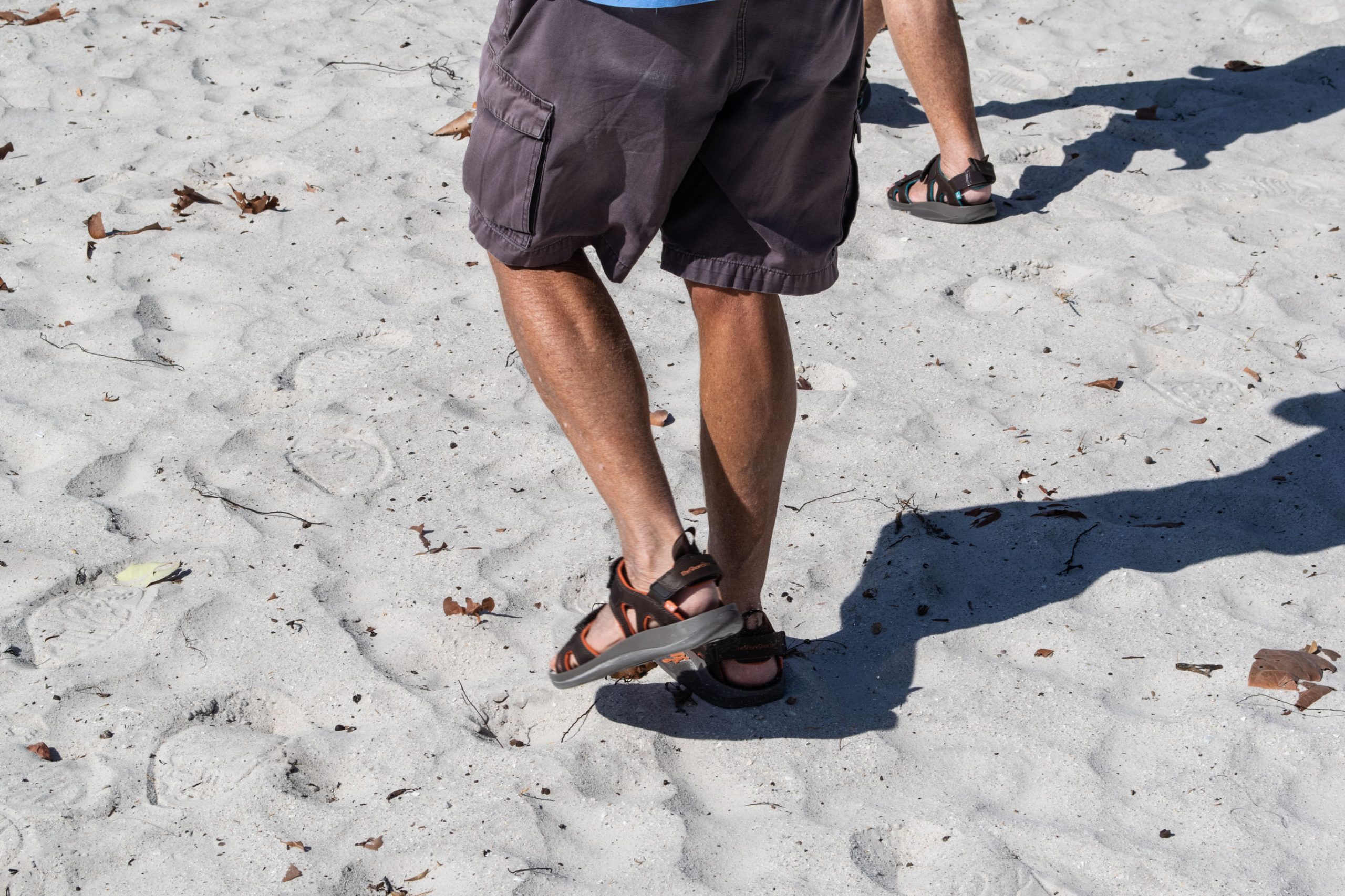 The Shore Shoe, and its imprints, on the beach. (Photo: Daniel Nee)
