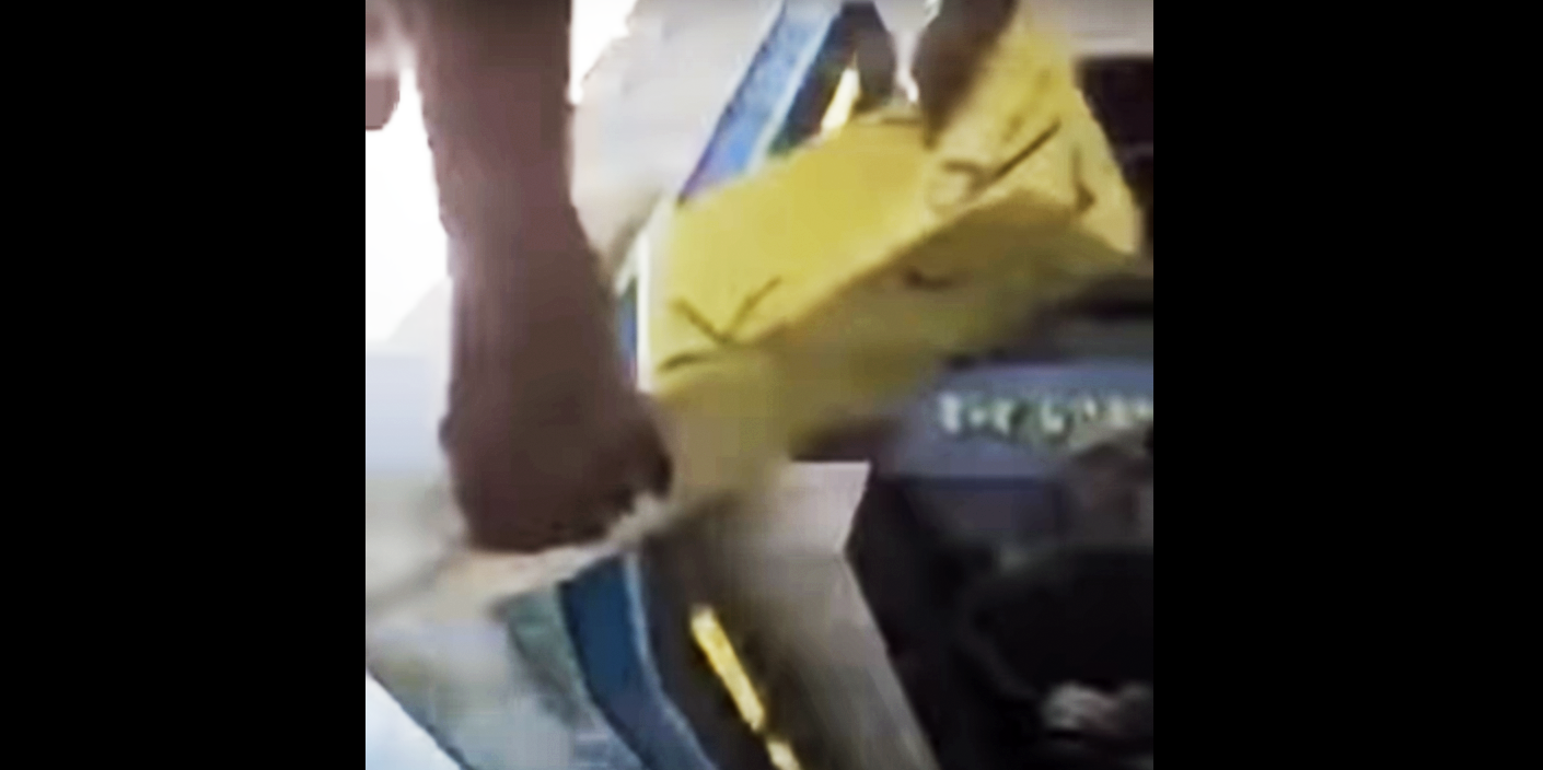 A screenshot from video of a Black Lives Matter march on the Seaside Heights boardwalk, Aug. 2015. (YouTube)